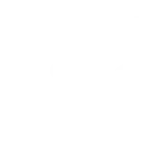 Pixel art icon of a white bull skull with long curved horns on a black background